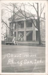 Court House Rising Sun, IN Postcard Postcard Postcard