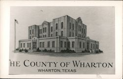 Wharton County Courthouse Postcard