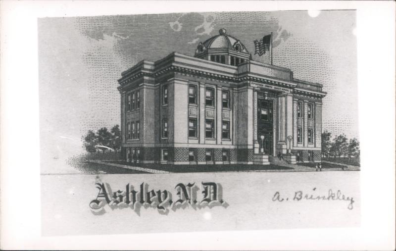 McIntosh Co Ashley, ND Postcard