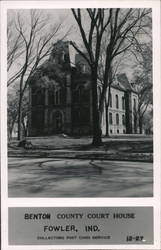 Benton County Courthouse Fowler, IN Postcard Postcard Postcard