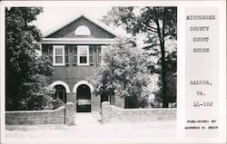 Middlesex County Court House Saluda, VA Postcard Postcard Postcard