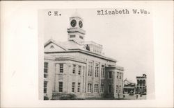 Wirt County Courthouse Elizabeth, WV Postcard Postcard Postcard