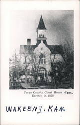 Trego County Courthouse Postcard