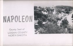 Logan County North Dakota Courthouse Postcard
