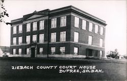 Ziebach County Courthouse Postcard