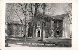 Macon County Courthouse Erected in 1865 Postcard