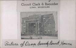 Osage County Courthouse Postcard