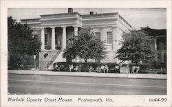 Norfolk County Court House Portsmouth, VA Postcard Postcard Postcard