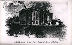 Pembina County Courthouse Cavalier, ND Postcard Postcard Postcard