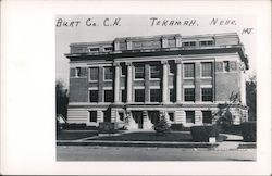 Burt County Court House Tekamah, NE Postcard Postcard Postcard