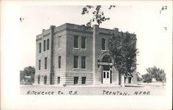 Hitchcock Co Courthouse Postcard