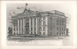 Scotts Bluff County Courthouse Postcard