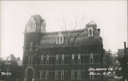 Delaware County Court House Delhi, NY Postcard Postcard Postcard