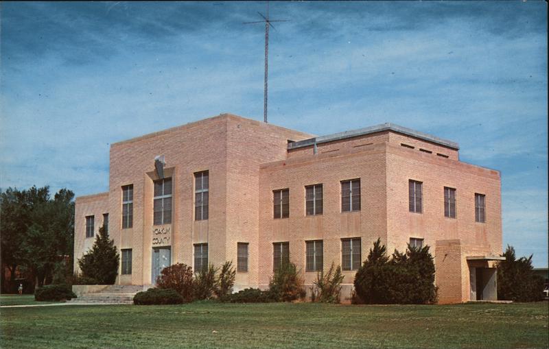 Yoakum County Courthouse Plains Texas Gene Aiken