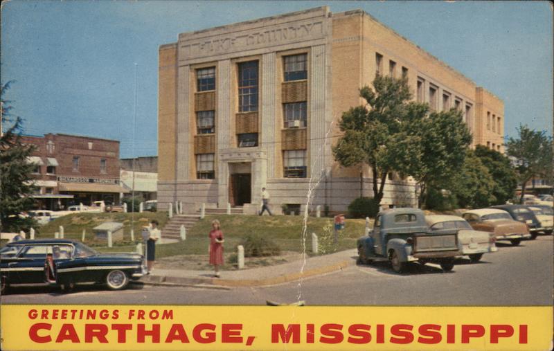 Leake County Court House Carthage Mississippi