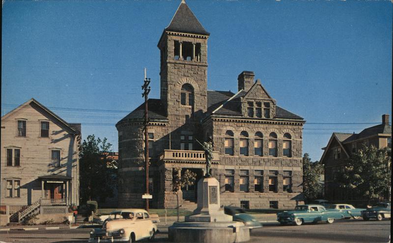 Courthouse and Civil War Monument Woonsocket Rhode Island
