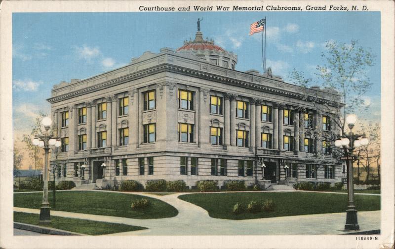 Courthouse and World War Memorial Clubrooms Grand Forks North Dakota