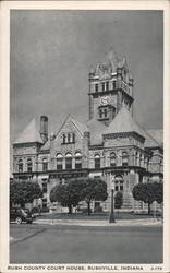 Rush County Courthouse Rushville, IN Postcard Postcard Postcard