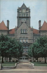 Rush County Courthouse Postcard