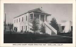 Snelling Courthouse Erected 1857 Postcard