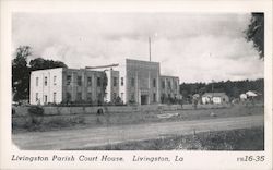 Livingston Parish Court House Louisiana Postcard Postcard Postcard