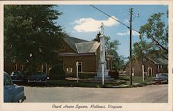 Courthouse Square Mathews, VA Postcard Postcard Postcard