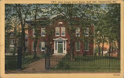 Kent County Courthouse, Built 1860 Chestertown, MD Postcard Postcard Postcard