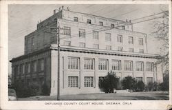 Okfuskee County Courthouse Okemah, OK Postcard Postcard Postcard