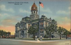 Delaware County Courthouse Muncie, IN Postcard Postcard Postcard