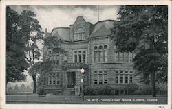 Dewitt Co Courthouse Postcard