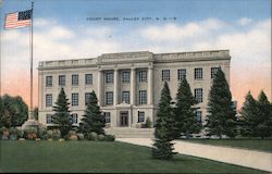 Barnes County Courthouse Valley City, ND Postcard Postcard Postcard