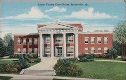 Lamar County Courthouse Barnesville, GA Postcard Postcard Postcard