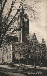 Doddridge County Courthouse Postcard