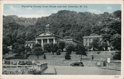 Wyoming County Courthouse and Jail Postcard