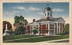 Stephens County Court House Toccoa, GA Postcard Postcard Postcard