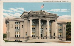 Spalding County Courthouse Postcard