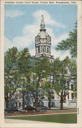Auglaize County Courthouse Wapakoneta, OH Postcard Postcard Postcard