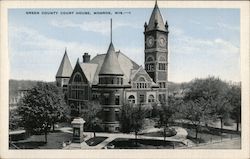 Green County Court House Monroe, WI Postcard Postcard Postcard