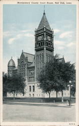 Montgomery County Courthouse Red Oak, IA Postcard Postcard Postcard