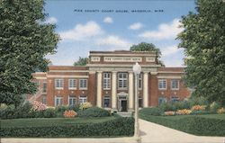 Pike County Courthouse Postcard