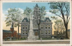 Cambridge Courthouse Ohio Postcard Postcard Postcard