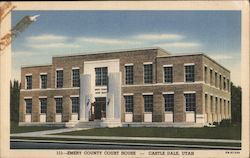 Emery County Courthouse Postcard