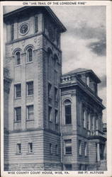 Wise County Courthouse Virginia Postcard Postcard Postcard