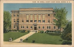 MC Dowell County Courthouse Postcard