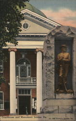 Courthouse and Monument Louisa, VA Postcard Postcard Postcard