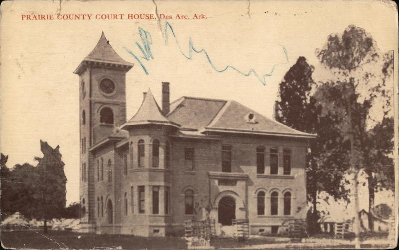 Prairie County Courthouse Des Arc, AR Postcard