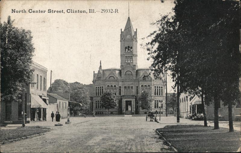 North Center Street Courthouse Clinton Illinois