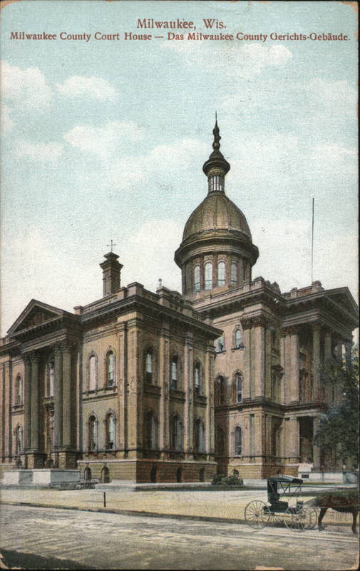 Royalty Free Image Milwaukee County Courthouse Wisconsin Postcard