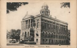 Courthouse, Charlotte, Mich. Postcard