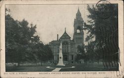 Mecosta County Courthouse Big Rapids, MI Postcard Postcard Postcard